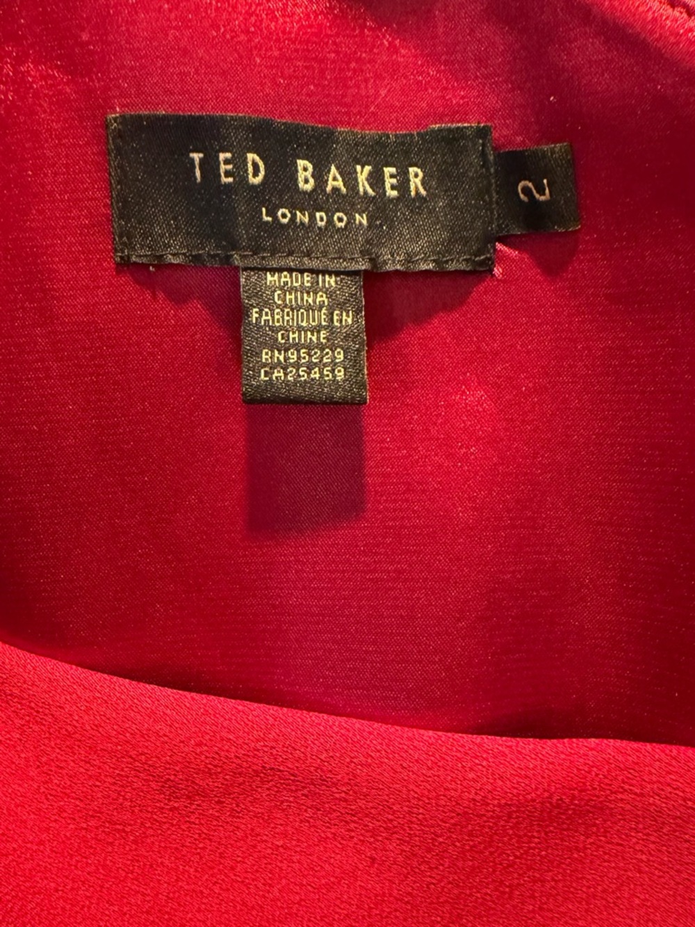 Ted Baker Red Midi Dress